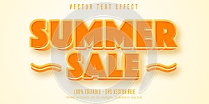 Summer sale editable text effect