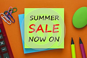 Summer Sale Now On Concept