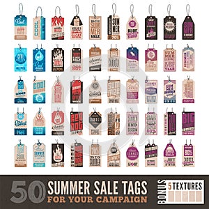 Summer sale tags