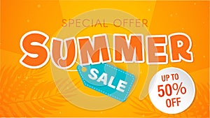 Summer sale vector banner graphic vector. EPS 10