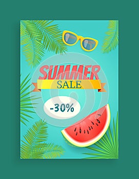 Summer Sale Vector Banner Promotion Leaflet Sample