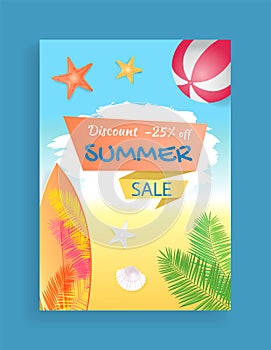 Summer Sale Vector Banner Promotion Leaflet Sample