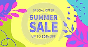 Summer sale vector banner templates for social media stories