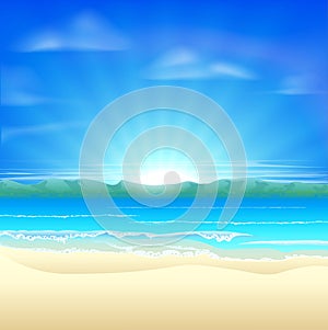 Summer sand beach background