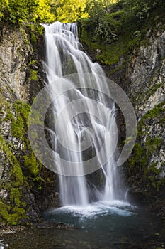 Summer in Sauth Deth Pish waterfall, Val D Aran, Spain
