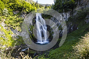 Summer in Sauth Deth Pish waterfall, Val D Aran, Spain