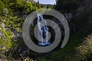 Summer in Sauth Deth Pish waterfall, Val D Aran, Spain
