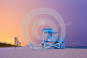 Summer scene in Miami Beach Florida