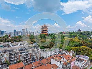 Summer scenery of Yellow Crane Tower Park in Wuhan photo
