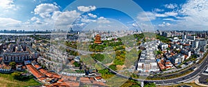 Summer scenery of Yellow Crane Tower Park in Wuhan photo