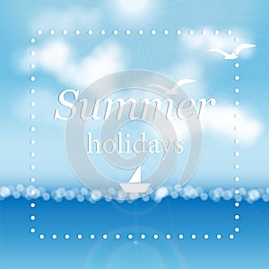 Summer sea background