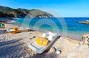 Summer sea beach Contrada Mattinatella, Gargano peninsula in Pug photo