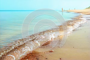 Summer sea beach vacation nature background