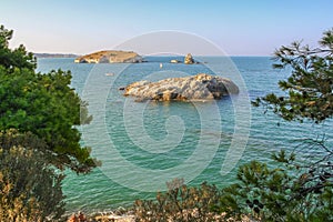 SUMMER SEA.Gargano coast: bay of Vieste.-(Apulia) ITALY-