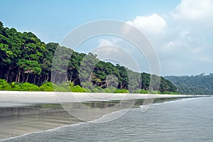 Summer seascape on tropical koh