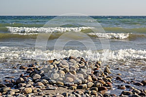 Summer season holiday at baltic sea side germany