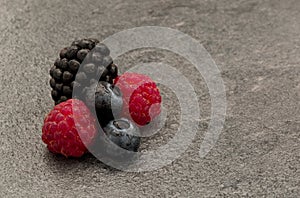 Summer season wet berries