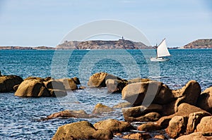 Summer Serenity: Ploumanach, Pink Granite Coast, Brittany, France