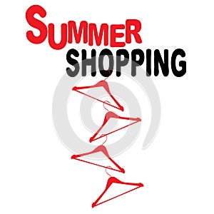 Summer shopping with hangers