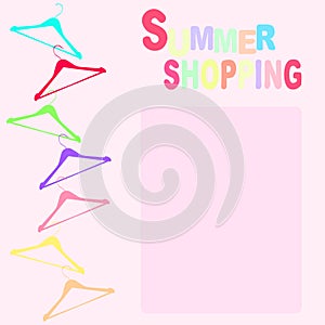 Summer shopping with hangers