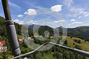 Letné slovenské pohorie Veľká Fatra, Veľká Fatra, vrchy Nová Hoľa 1361 m a Zvolen 1403 m, pohľady z nich, Slovensko