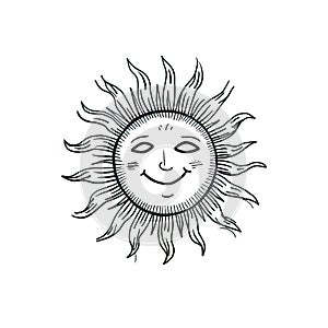 summer smiling sun ai generated