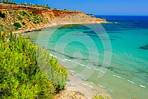 Summer in Spain, Oriuela Costa, The beaches of Cabo Roig and Campoamor, Cala Aguamarina, Playa La Glea photo