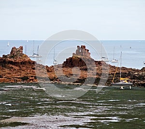 Summer Splendor in Island of Brehat, Cotes d& x27;Armor, Brittany, France