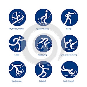 Summer Sports pictograms