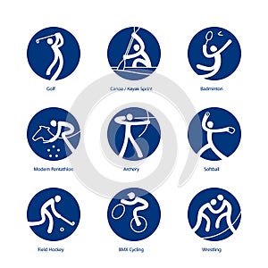 Summer Sports pictograms