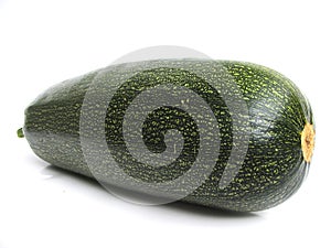 A summer squash, isolated on w