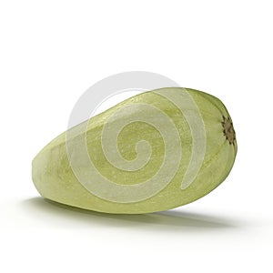 Summer Squash Zucchini Isolated on White Background 3D Illustration
