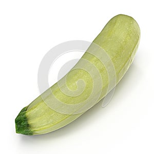 Summer Squash Zucchini Isolated on White Background 3D Illustration