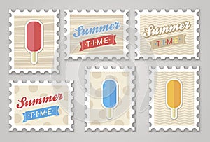 Summer stamps ice creame