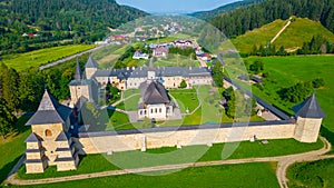 Summer at the Sucevita monastery in Romania