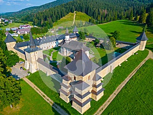 Summer at the Sucevita monastery in Romania