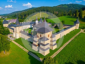 Summer at the Sucevita monastery in Romania