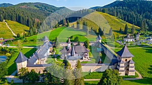 Summer at the Sucevita monastery in Romania