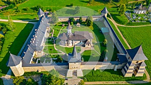 Summer at the Sucevita monastery in Romania