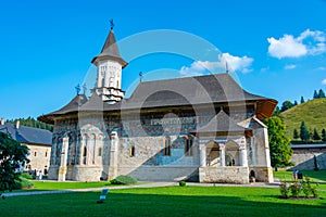 Summer at the Sucevita monastery in Romania