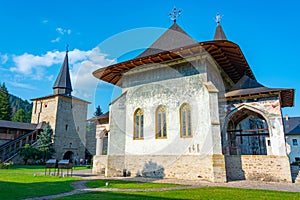 Summer at the Sucevita monastery in Romania