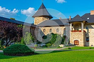 Summer at the Sucevita monastery in Romania