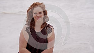 Summer Sun and Fun at the beach - girls relax and have a great time at the oceanfront