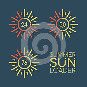 Summer Sun Loader. Color Bars