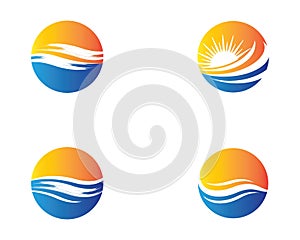Summer symbol vector icon