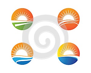 Summer symbol vector icon