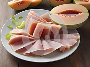 Summer Symphony: Enjoying the Refreshing Combination of Ham and Juicy Melon