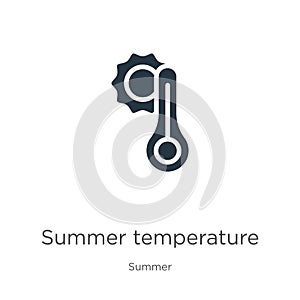 Summer temperature icon vector. Trendy flat summer temperature icon from summer collection isolated on white background. Vector