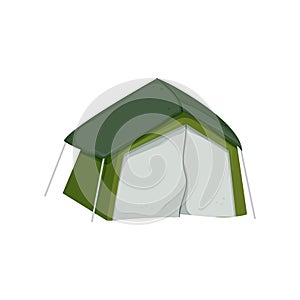 summer tent camp color icon vector illustration