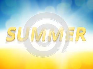 Summer time background friendly new colors bold font